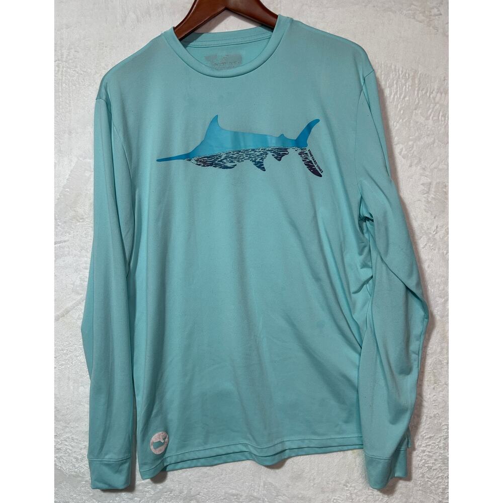 VINEYARD VINES Performance Long Sleeve Stretch UPF Fishing Shirt | Men's Size M